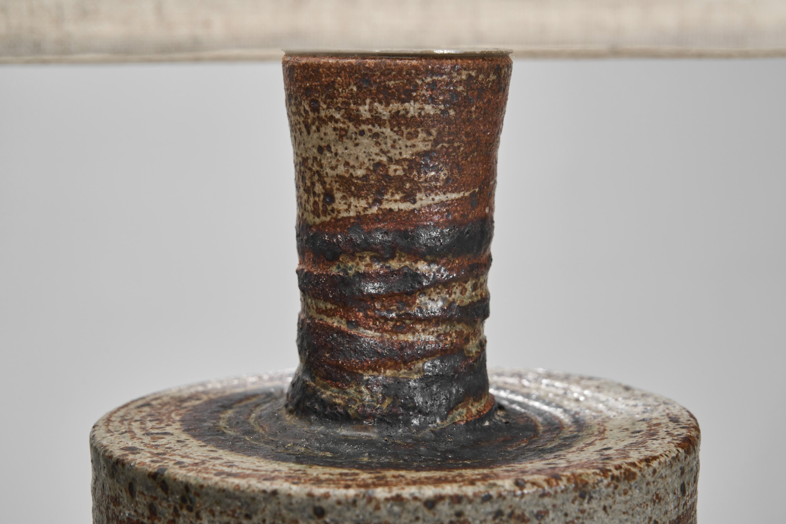 Glazed Stoneware Table Lamp by Tue Poulsen, Denmark 20th century